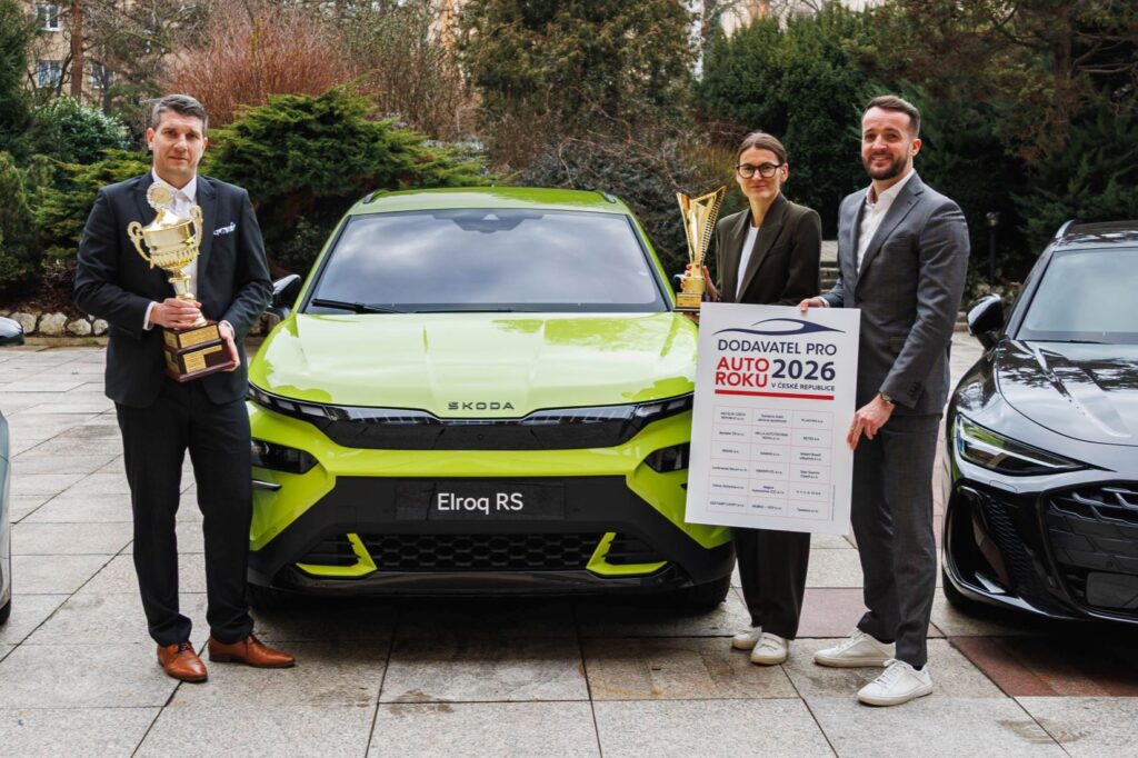 Michaela Sklenářová s vítezným vozem Auto roku 2026 Škoda Elroq